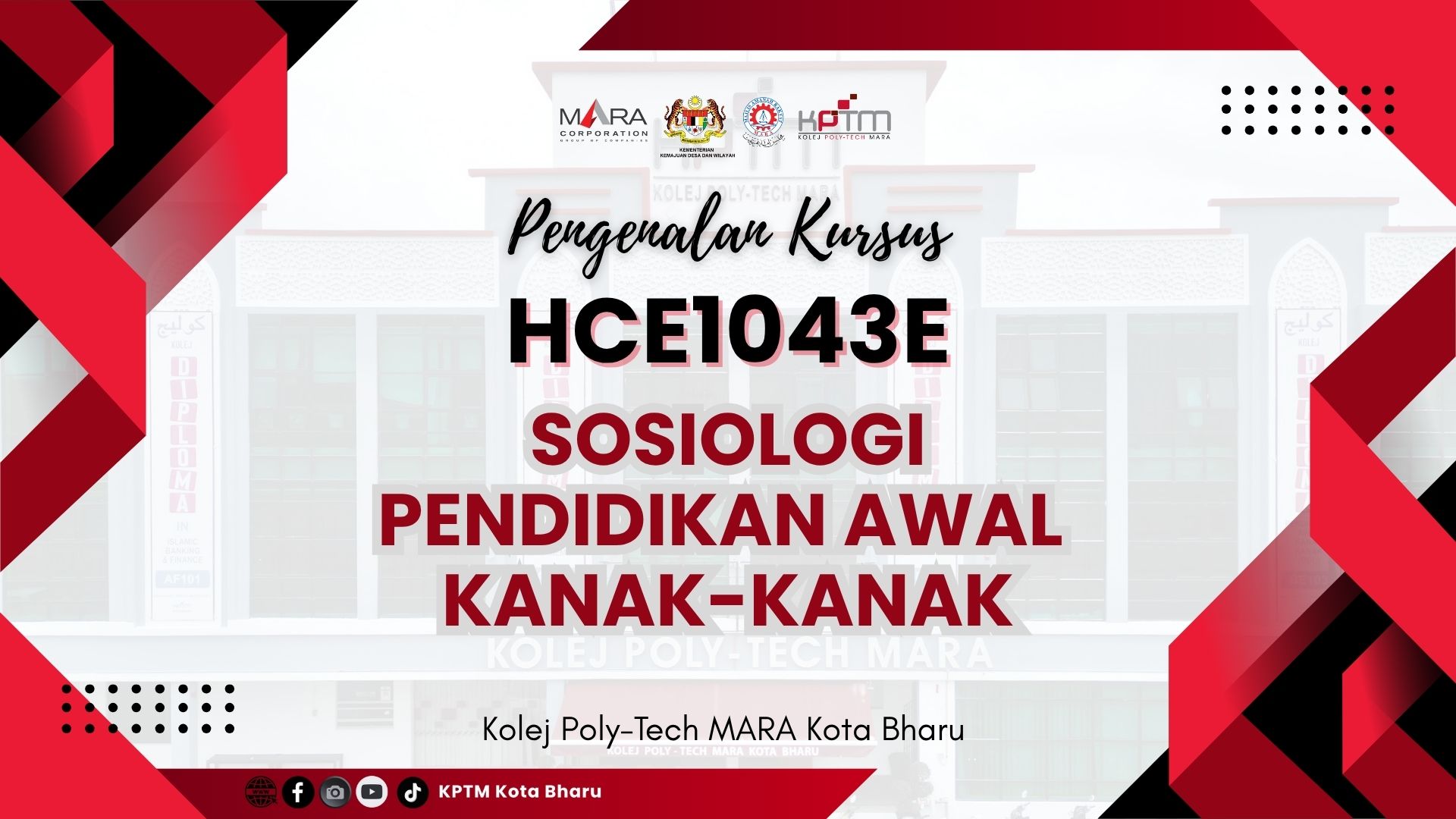 KOHORT 25 - VIDEO PENGENALAN KURSUS HCE1043E