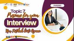 PHR3093 TOPIC 7 PREPARE FOR YOUR INTERVIEW