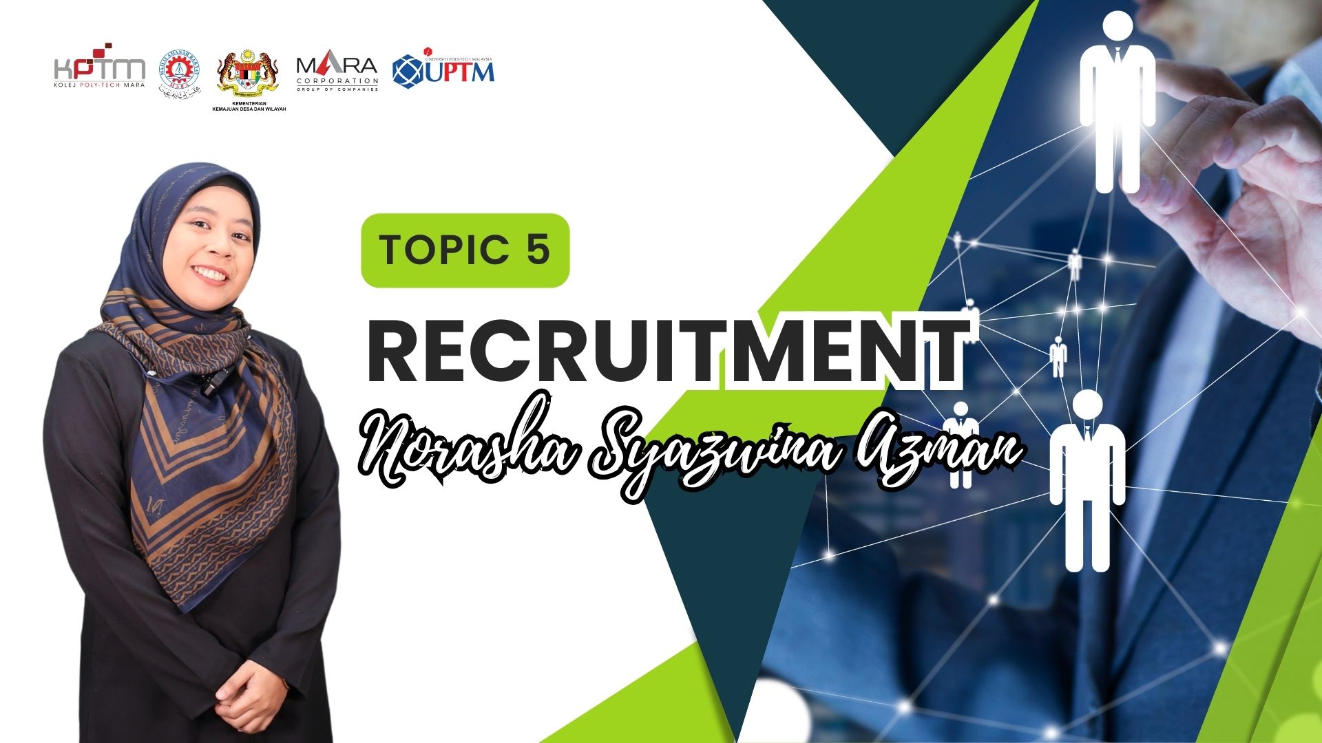 PHR2143 TOPIC 5: RECRUITMENT