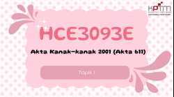 Video Animasi HCE3093E Topik 1